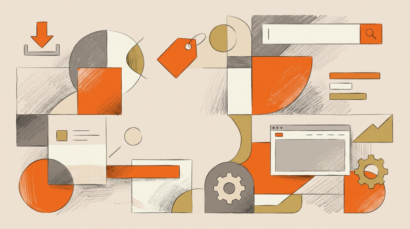Illustration for blog How Etsy Search Works for Digital Products