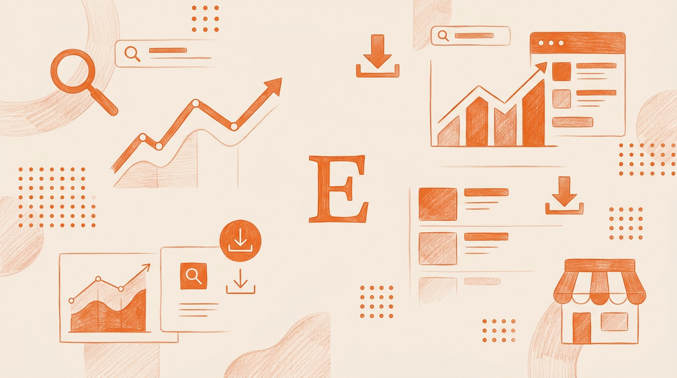 Illustration for blog Etsy SEO for Digital Products Explained