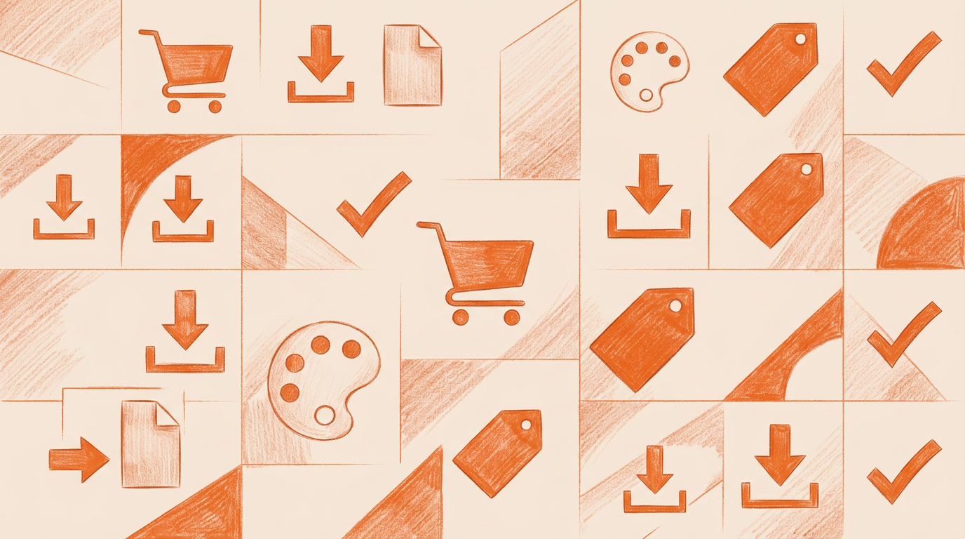 Illustration for blog Etsy Listing Optimization Checklist